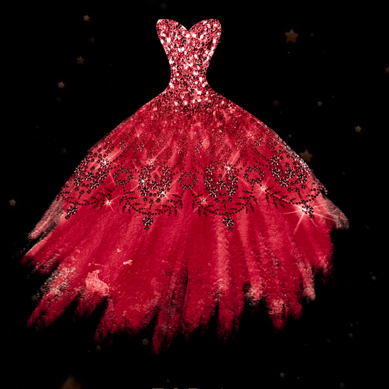 Elegant Red Quinceañera Save the Date Video Invitation