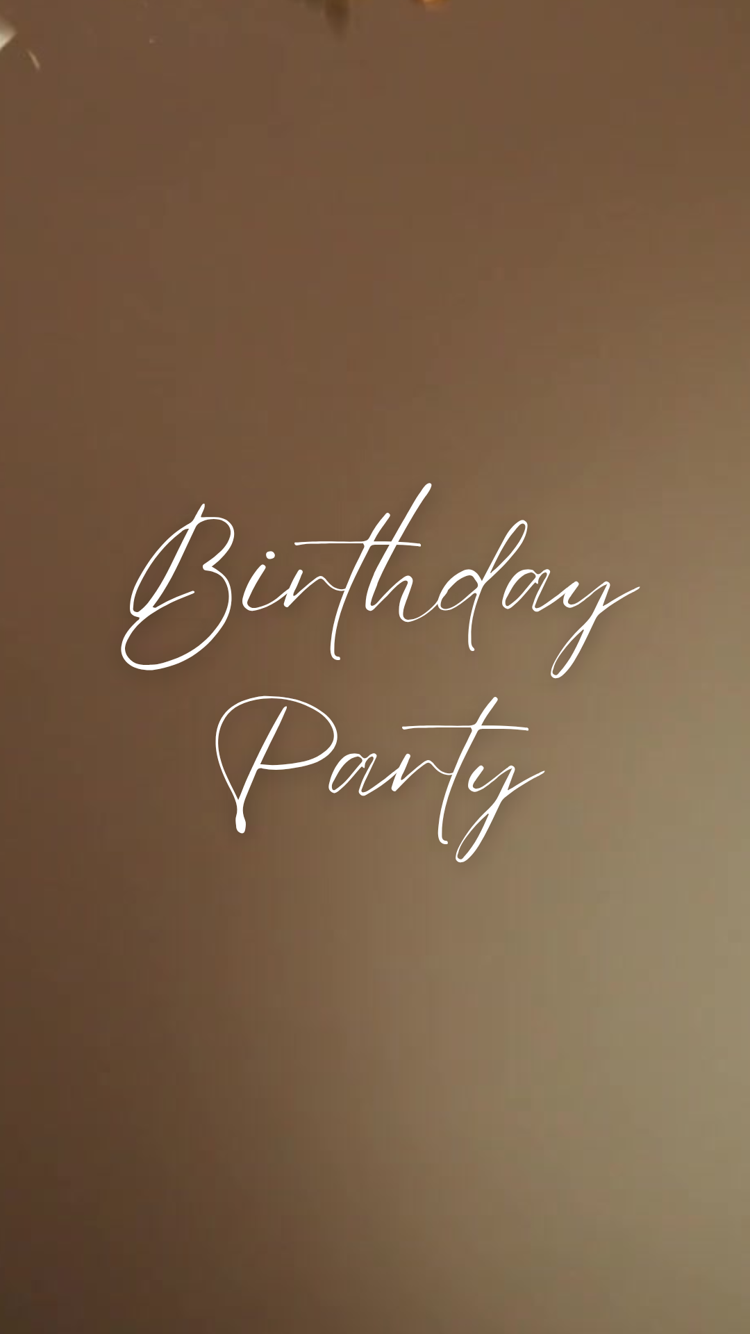 Luxe Gold Birthday Party Video Invitation