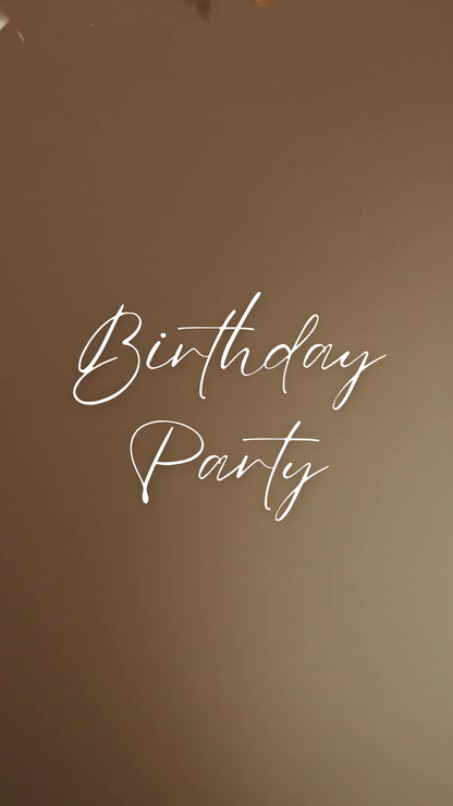 Luxe Gold Birthday Party Video Invitation