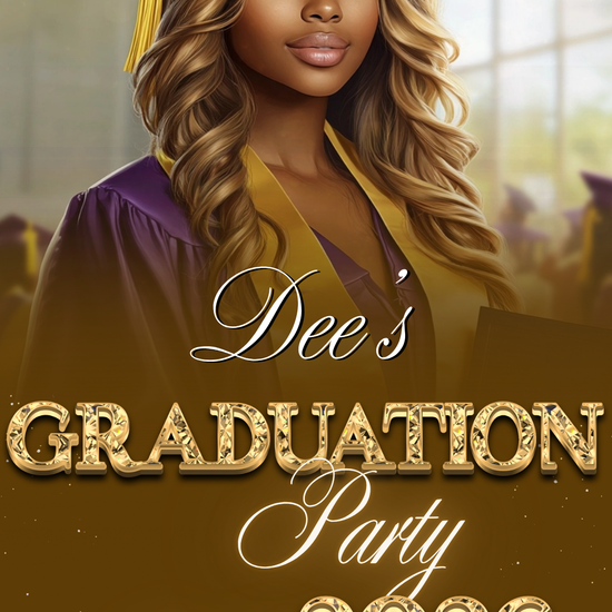 Gold Graduation Party Video Invitation – Class of 2026 Celebration