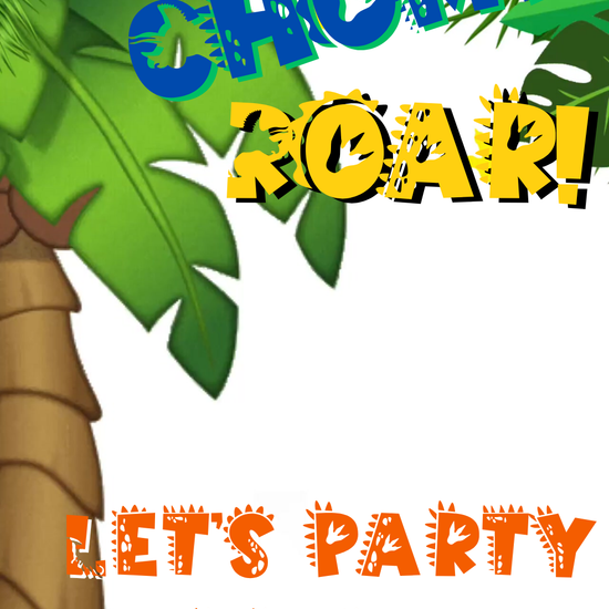 Dinosaur Jungle Adventure Video Invitation | Digital Tropical Volcano Invite | Editable Online Template