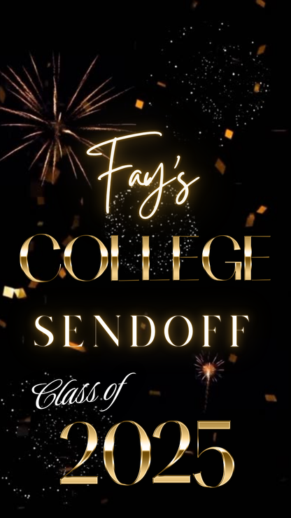 College Send-Off Party Video Invitation – Class of 2025 Trunk Party