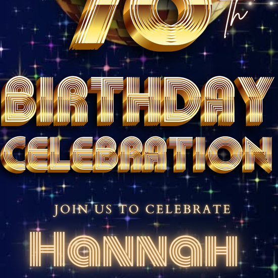 70s Glam Dance Video Invitation