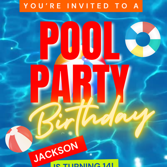 Summer Pool Party Video Invitation