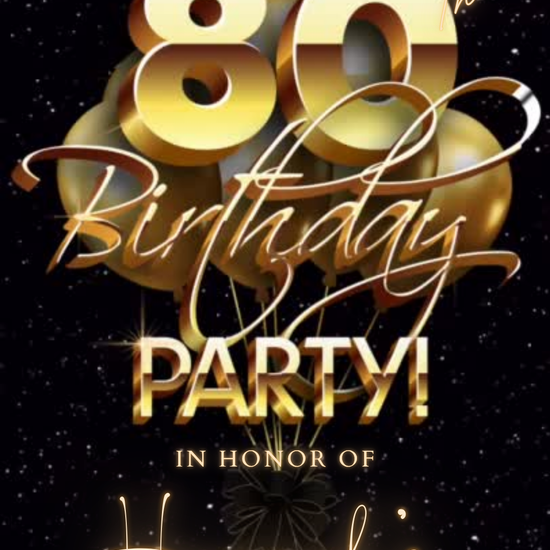 Timeless Gold Party Video Invitation