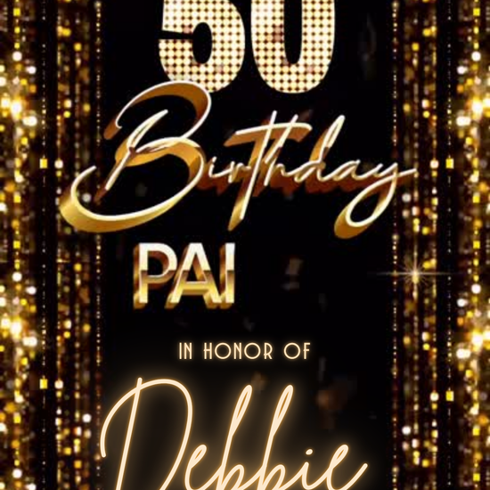 Golden Night Digital Video Invitation