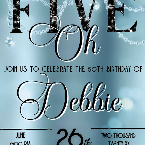 50th birthday video invite