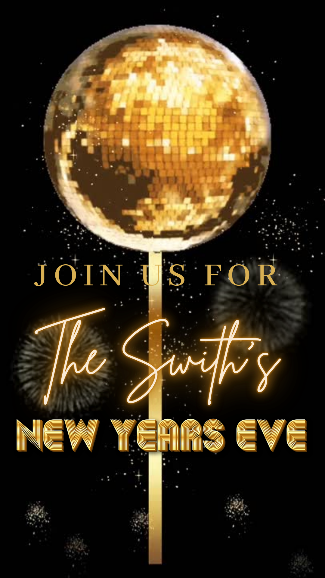 2026 New Years eve video invitation