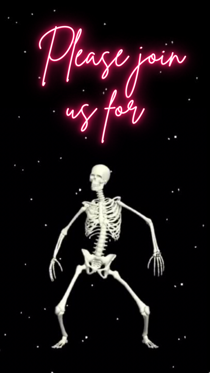 Halloween Skeleton Video Invitation