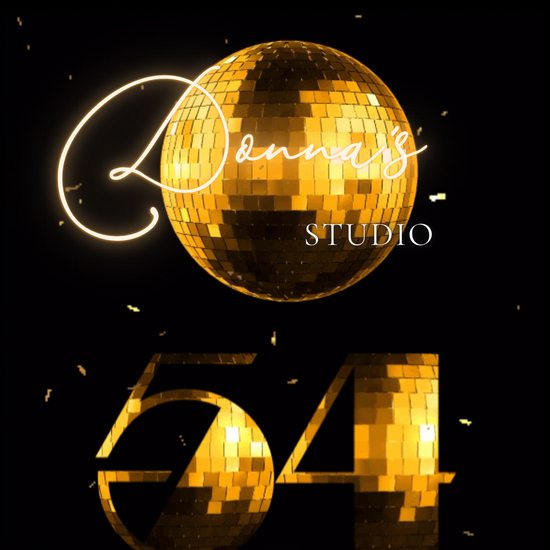 Studio 54 video invite editable disco party animated canva template digital 70s theme instant download gold disco ball mobile phone evite