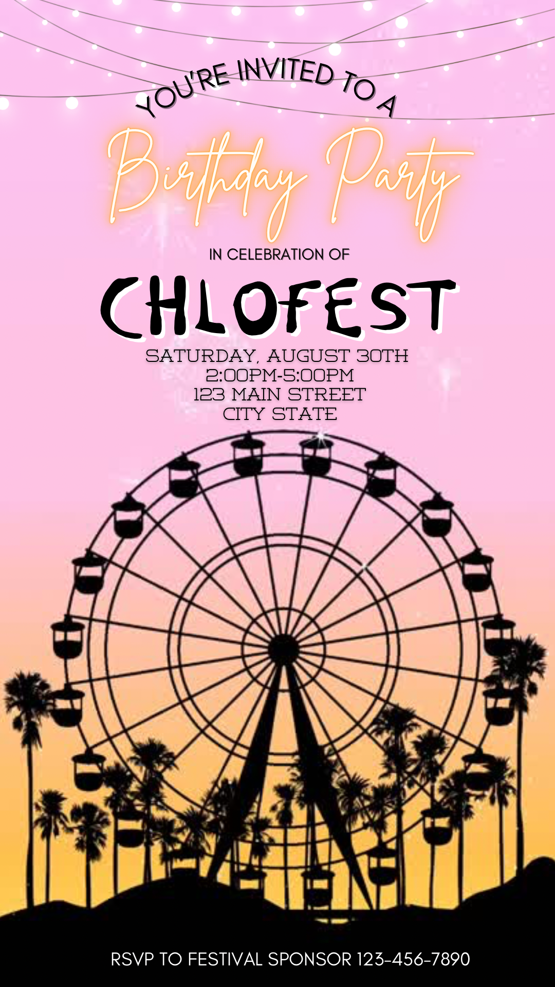 Coachella festival video invite