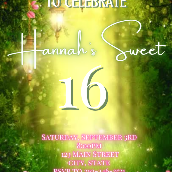 Enchanted Garden Video Invite