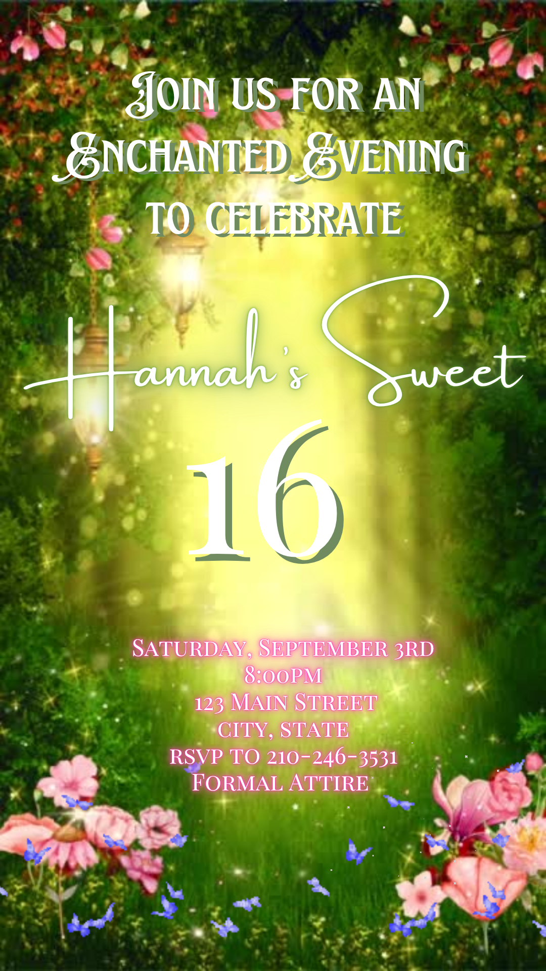 Enchanted Garden Video Invite