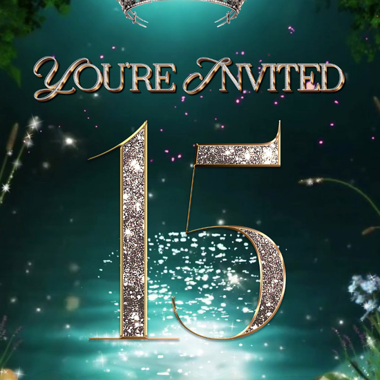 Quinceañera invitation video template designed for mobile phones. Includes animated text, music, and photo customization. Perfect for Sweet 15 or Sweet 16 birthdays. Share instantly via text, WhatsApp, email, or social media. A beautiful, stunning design ideal for modern celebrations. Delivered as MP4 download—no physical item.

