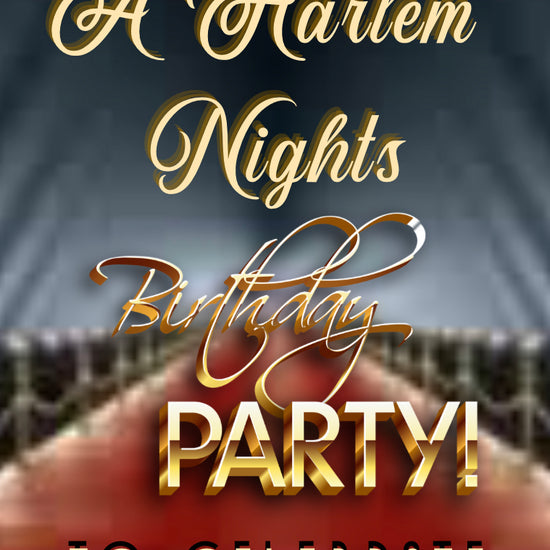 Harlem Nights Video Invitation, Roaring 20’s Invite