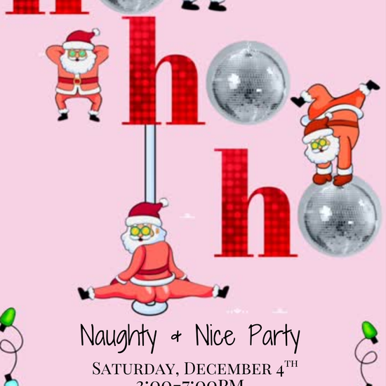 Funny Ho Ho Ho Christmas party video invitation with playful graphics
