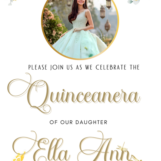 Editable Quinceañera invitation video template designed for mobile phones. Includes animated text, music, and photo customization. Perfect for Sweet 15 or Sweet 16 birthdays. Share instantly via text, WhatsApp, email, or social media. A beautiful, stunning design ideal for modern celebrations. Delivered as MP4 download—no physical item.