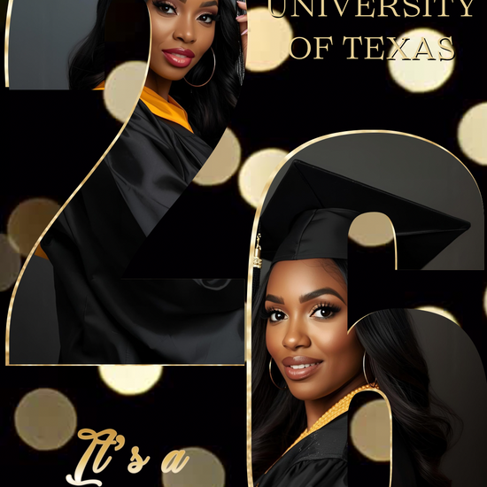 Graduation Party Video Invitation | Class of 2026 Photo Invite | Editable Online RSVP Evite Canva Template