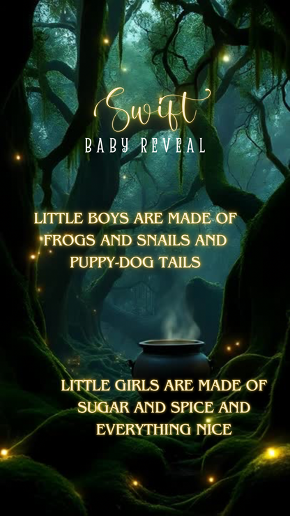 Halloween boy Gender Reveal Video Announcement