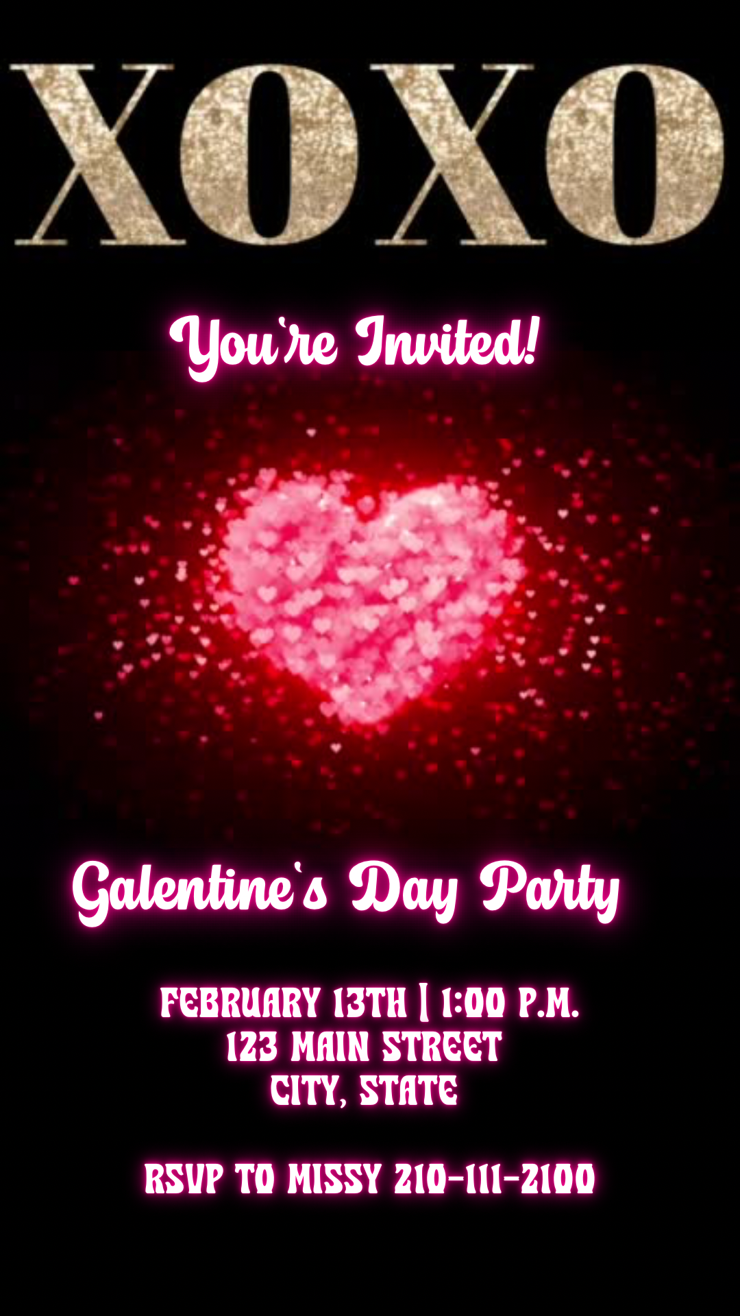 Celebrate love in style with this Valentine’s Day Video Invitation, designed to impress from the moment your guests open it. Featuring a rich red background, romantic Cupid accents, and elegant glowing script, this animated invite sets the perfect tone for Valentine’s parties, Galentine’s nights, or couples celebrations.
