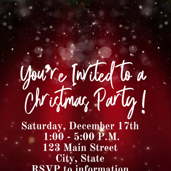 Christmas video invite