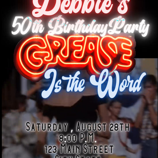 Grease video invite 