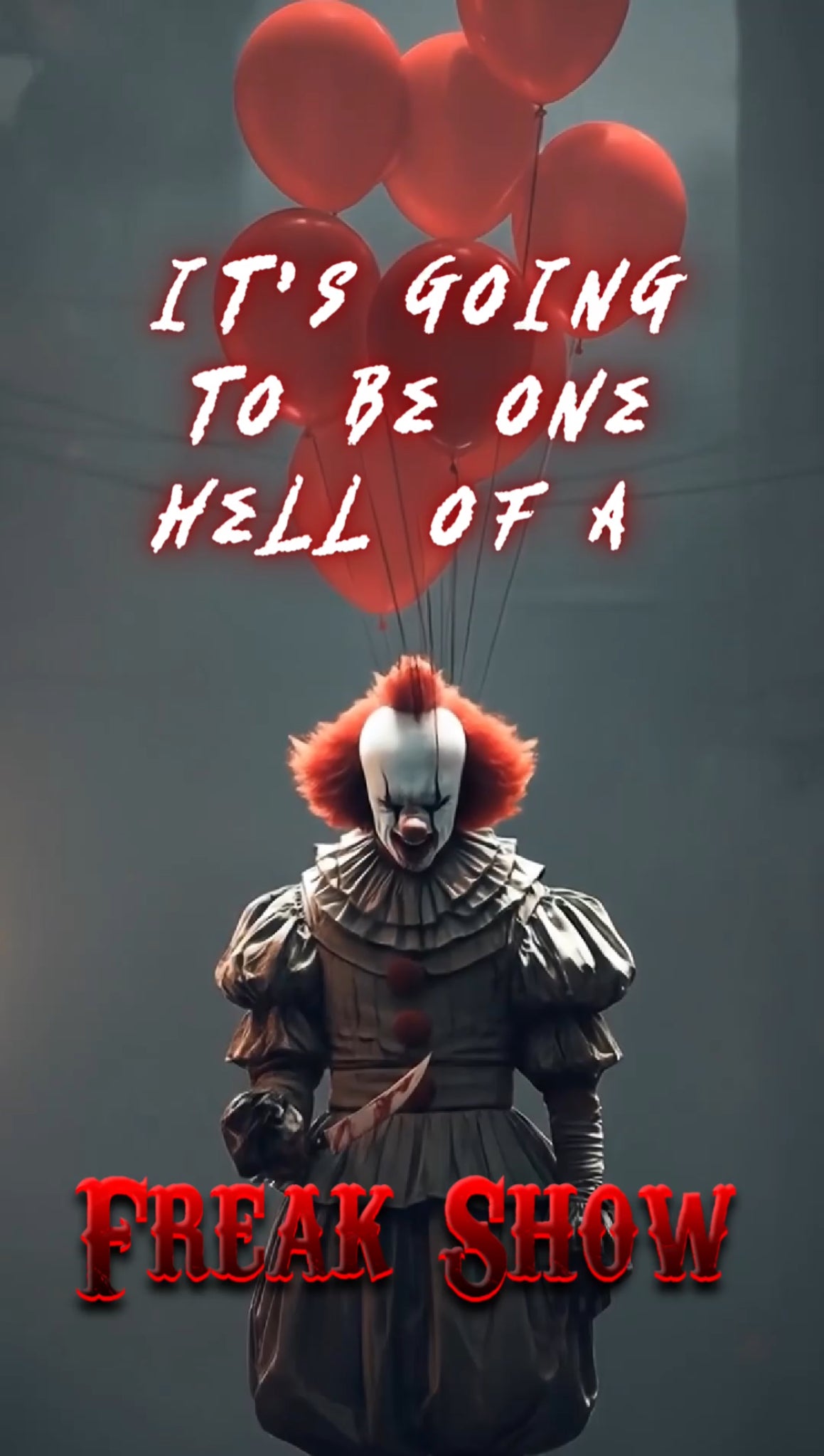 Halloween Pennywise video invite 