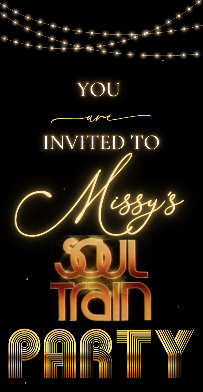 Disco Website Invitation | Soul Train RSVP Evite Website | Canva Websi