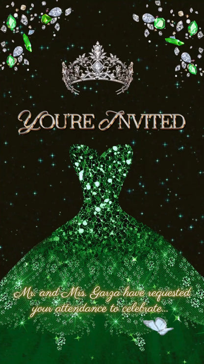 Quinceanera video invite
