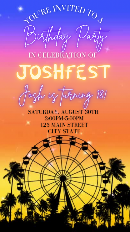 Coachella festival invite