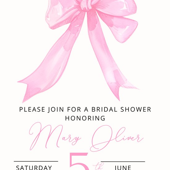 She’s Tying the Knot Video Invitation | Digital Bridal Celebration Invite | Editable Online Template