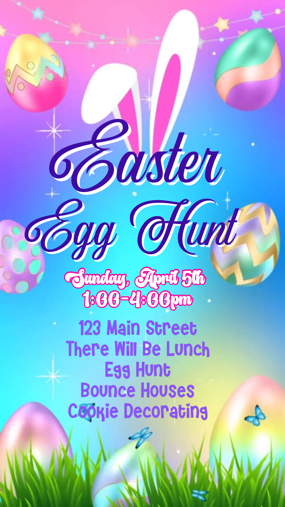 Party With My Peeps Easter Video Invitation – Editable Canva Template

Make Easter planning effortless and adorable with this Party With My Peeps Easter Video Invitation Canva Template. Designed for modern hosts who want something fun, fast, and memorable, this animated Easter invite is perfect for Easter parties, kids’ celebrations, egg hunts, classroom events, church gatherings, and spring parties.&nbsp;