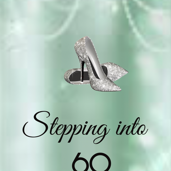 high heel birthday video invitation for 40th, 50th, or 60th birthday – glamorous animated Canva template for mobile

