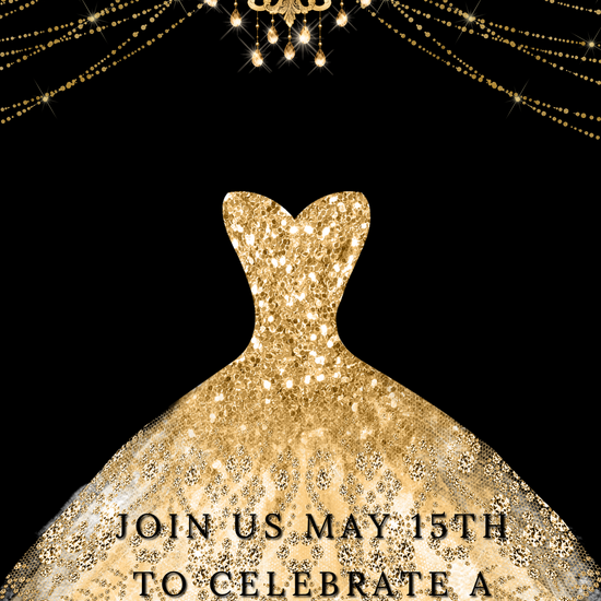 Editable Quinceañera invitation video template designed for mobile phones. Includes animated text, music, and photo customization. Perfect for Sweet 15 or Sweet 16 birthdays. Share instantly via text, WhatsApp, email, or social media. A beautiful, stunning design ideal for modern celebrations. Delivered as MP4 download—no physical item.