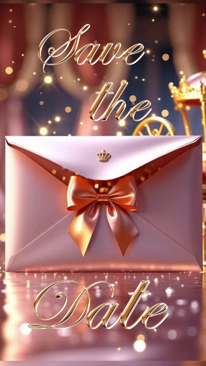 Pink Quinceanera Video Invitation | Animated Sweet 15 Digital Evite | Editable Canva Invite Template