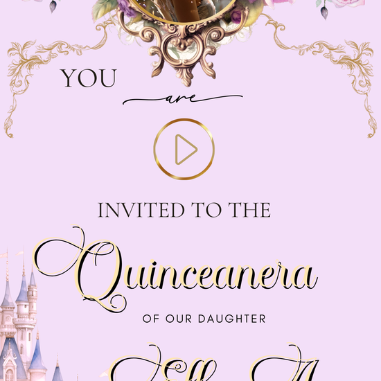 Rapunzel Invite