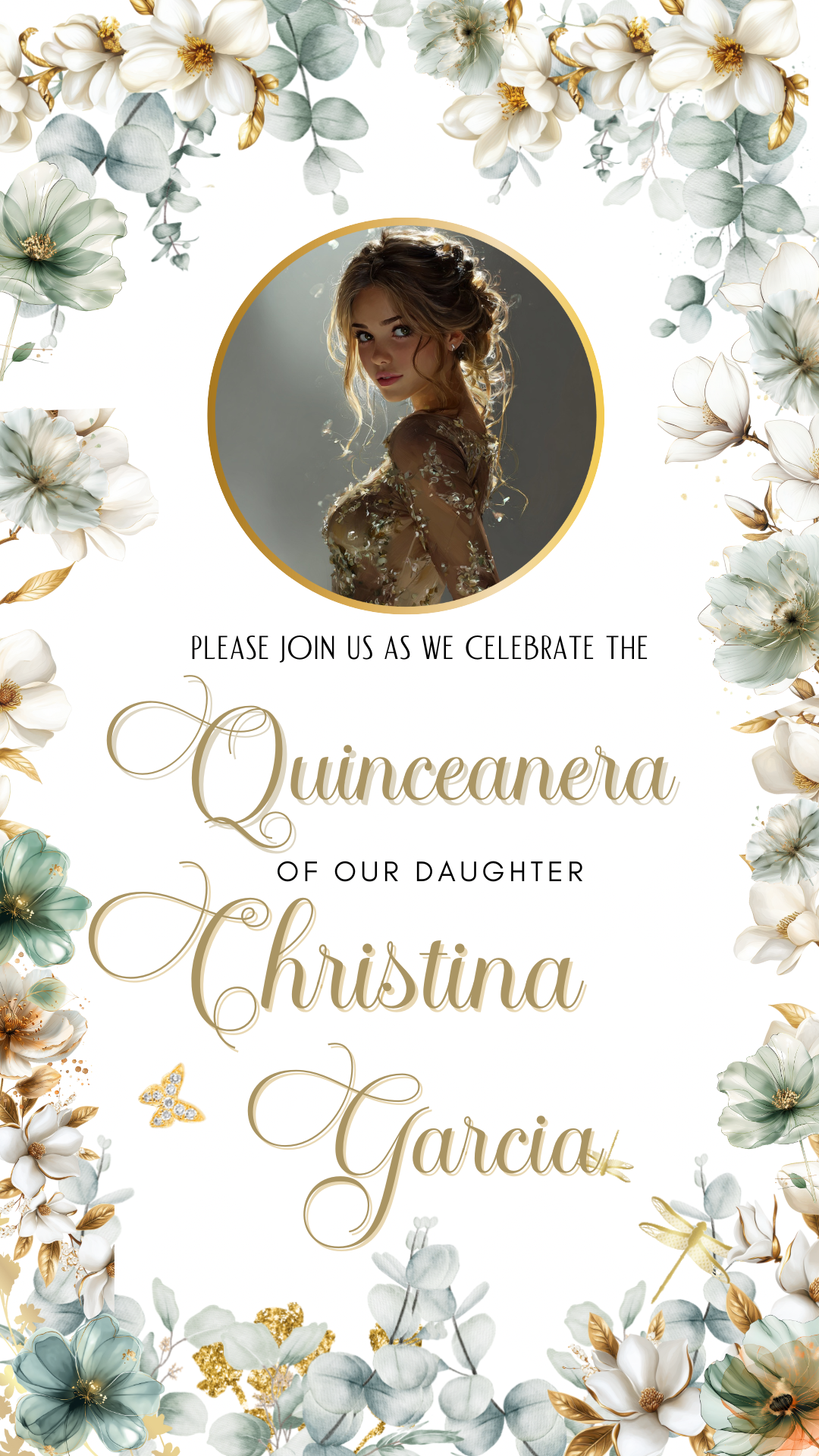 Quinceanera video invite