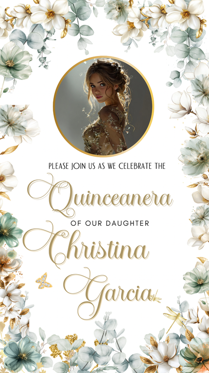 Quinceanera video invite