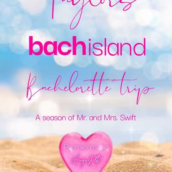 Love Island tropical party video invitation with chic design