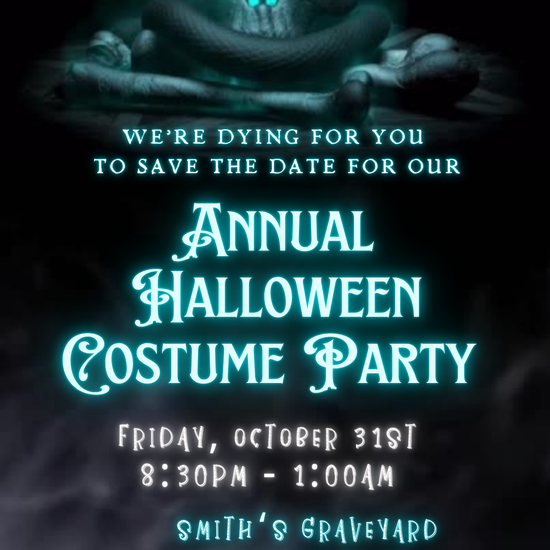 Digital Halloween Video Invitation
