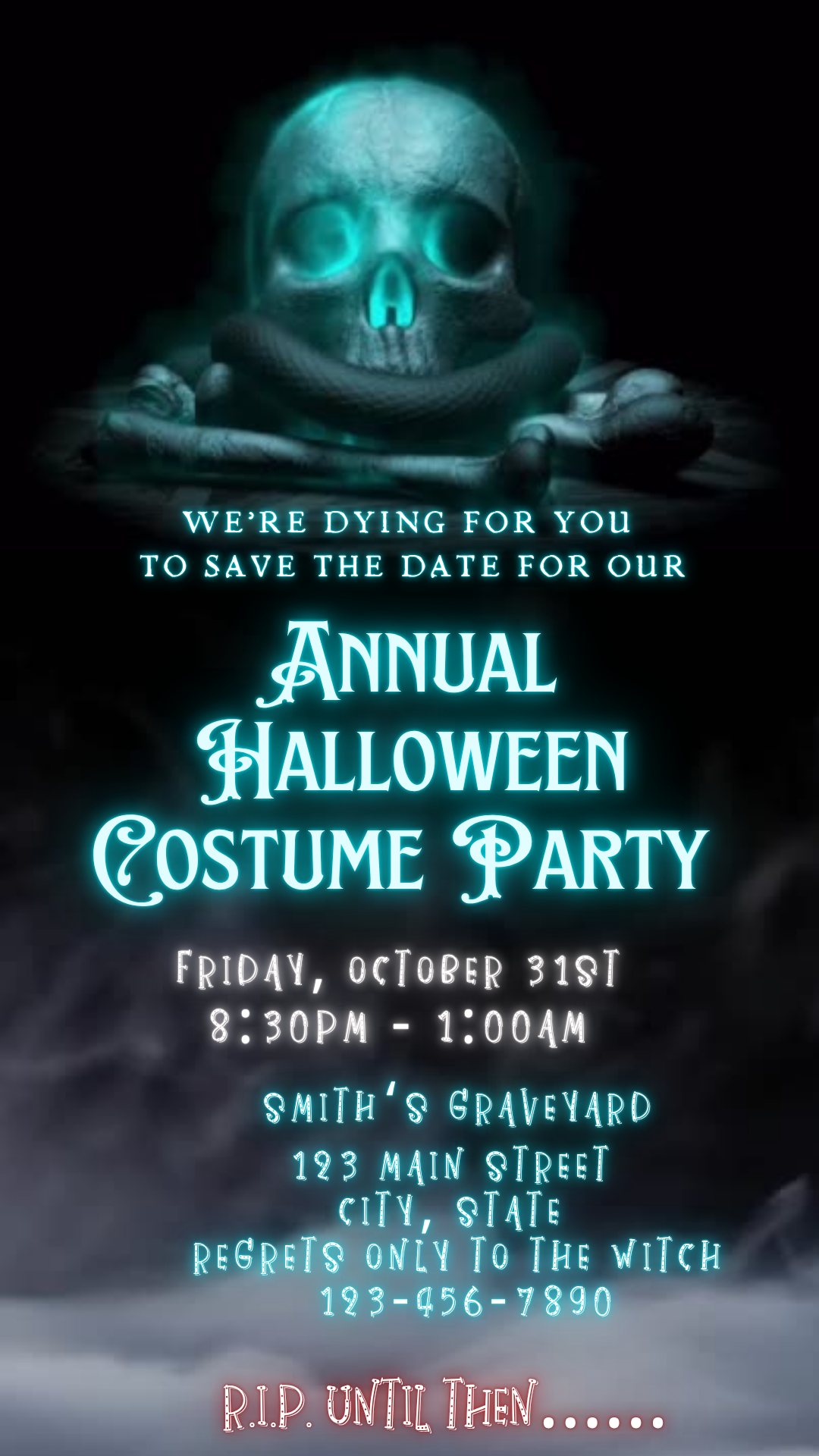 Digital Halloween Video Invitation