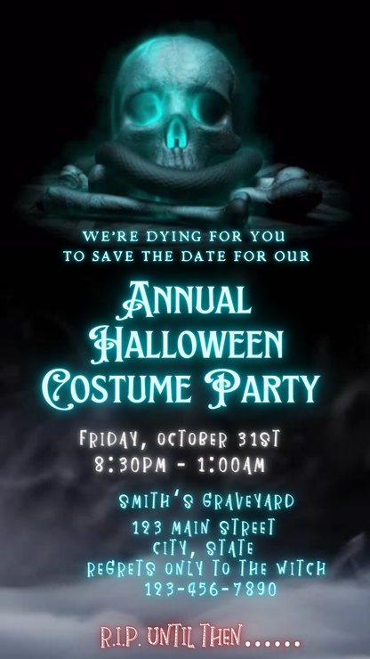 Digital Halloween Video Invitation