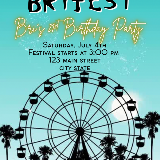 Festival invite