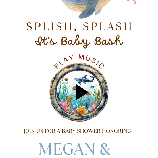 Under the sea video invite