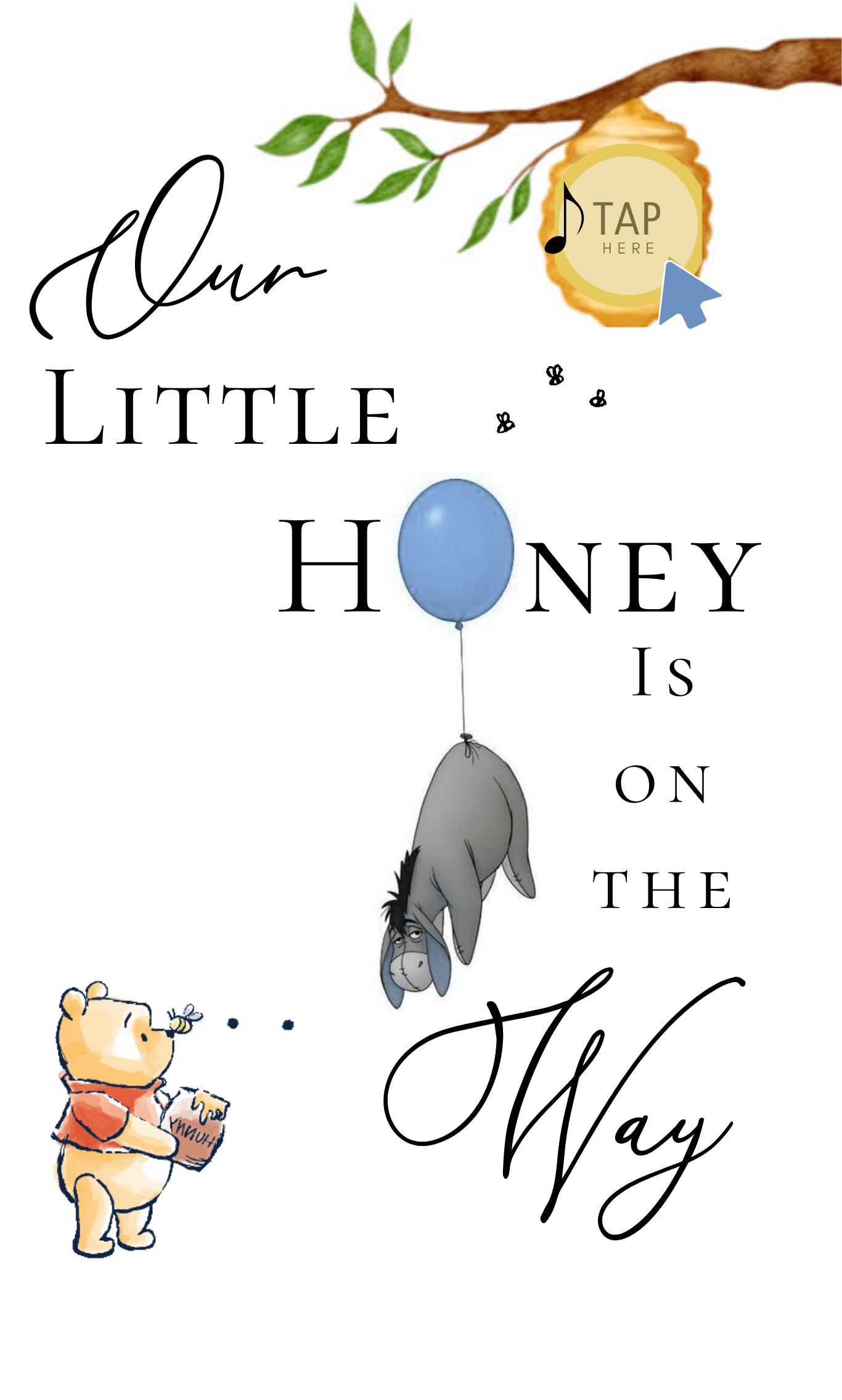 Winnie the pooh animated invite