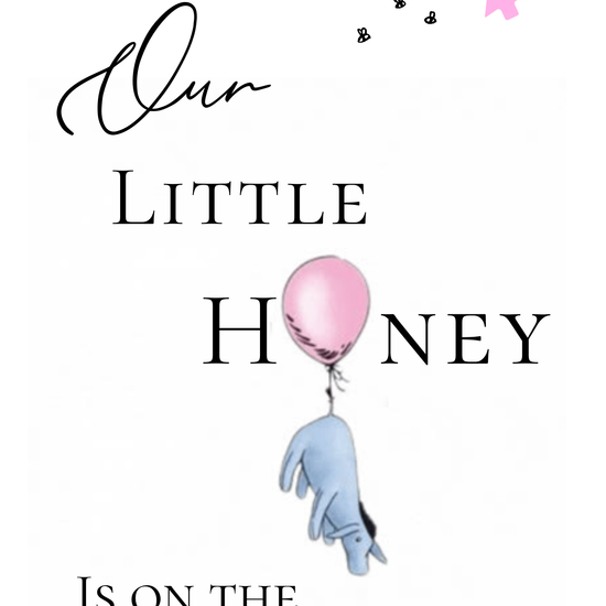 Winnie the Pooh Baby Shower Website with RSVP | Pink Girl Canva Template Invite