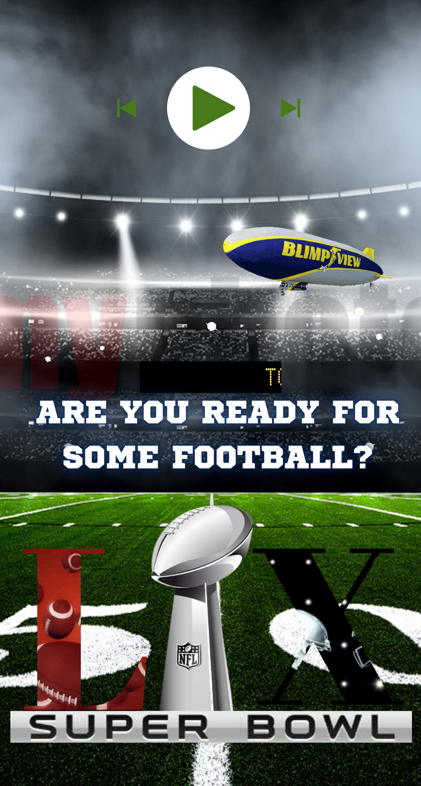 Super Bowl party invite