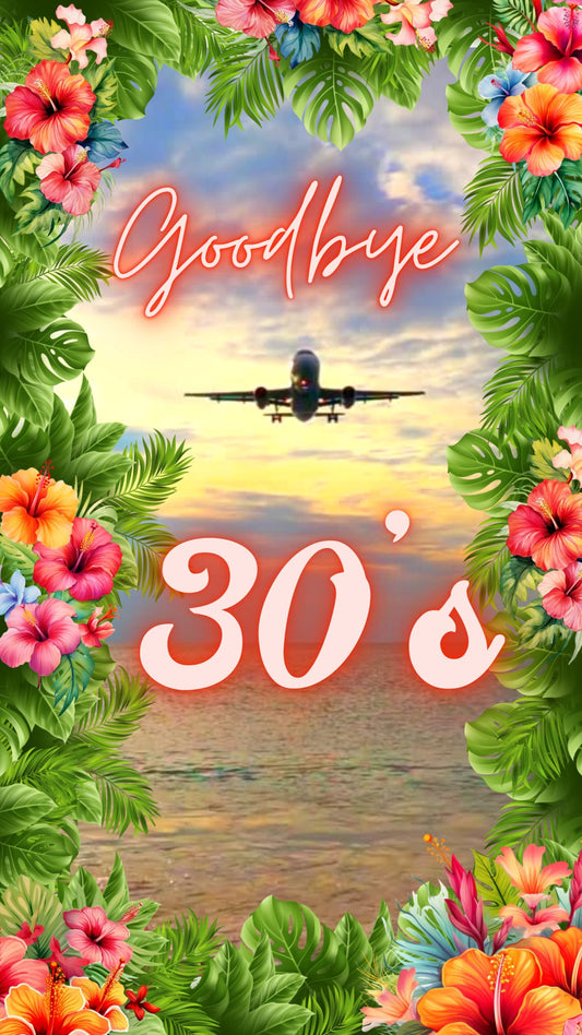 Tropical Trip Video Invitation - Save the Date Getaway Destination Reveal - Birthday Trip Evite