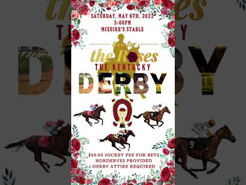 Kentucky derby  video invitation good for any occasion