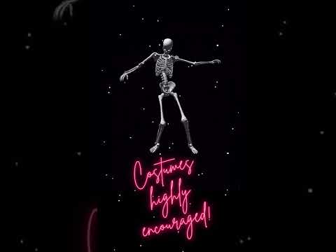 Halloween Video Invitation, Dancing Skeletons Halloween Invitation